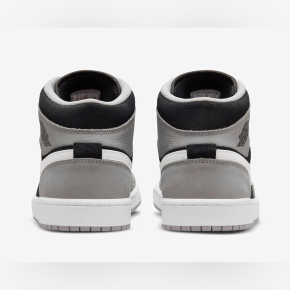 Nike Air Jordan 1 Mid SE Elephant Toe Black Grey Shoes DM1200-016 Men's Size 10 - Picture 3 of 6